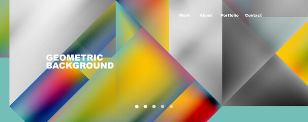 Fototapeta premium Dynamic lines, triangles, rectangles geometric abstract background. Vector Illustration For Wallpaper, Banner, Background, Card, Book Illustration, landing page