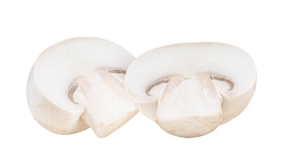 Fototapeta na wymiar Champignon mushrooms isolated on transparent png
