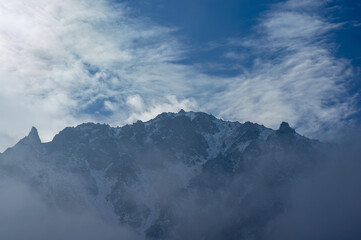 Ala-Archa river wooded mountain gorge