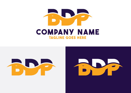 Letter BDP logo design vector template, BDP logo