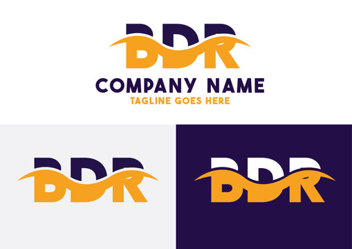 Letter BDR logo design vector template, BDR logo