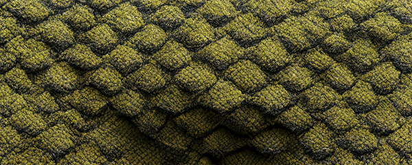 close up of knitted fabric