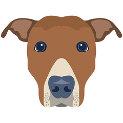 Premium flat icon design of dog 