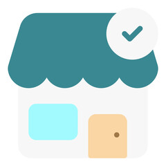 Onflat store flat icon