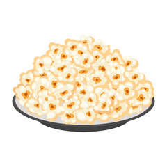 Look at this flat design of popcorn vector 