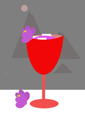 cocktail with cherry