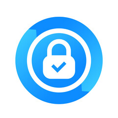 security logo with lock and arrows