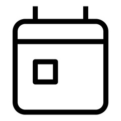 Icon Calendar With Style Outline