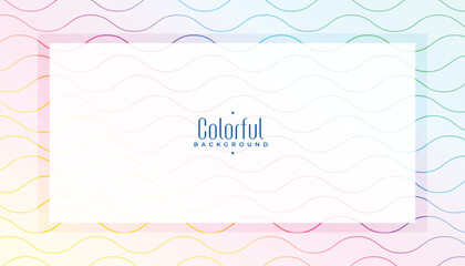 stylish vibrant colorful background in wave pattern