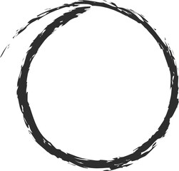 Chalk style round  vector illustration. Hand drawn circle chalk borders for office presentation or school event design