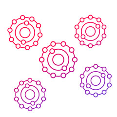 antioxidants icon with gradient, png