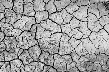 black background cracks white texture desert effect abstract