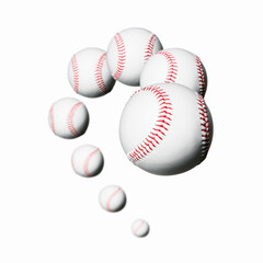 Trajectory of baseball ball