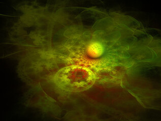 Obraz premium Imaginatory fractal abstract background Image