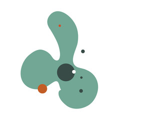 Abstract blots or stains. PNG.