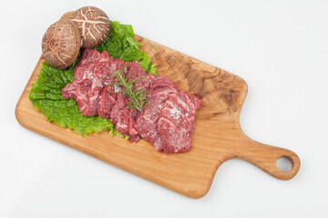 raw meat, beef, fresh, indoor, cooking, meat, food, ingredients, skirt meat, Korea,생고기,소고기,신선,실내,요리,육류,음식,음식,재료,치마살,한국,