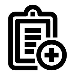 Obraz premium Icon Add Assignment With Style Outline