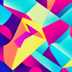 Obraz premium Blue Blob Violet Cloud Geometric Abstract Background 