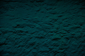 Teal colored abstract wall background with textures of different shades of teal