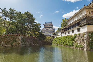 Naklejka premium 北九州 小倉城の風景／続日本100名城