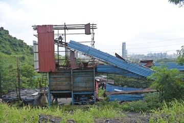 abandoned stone crusher plant in india