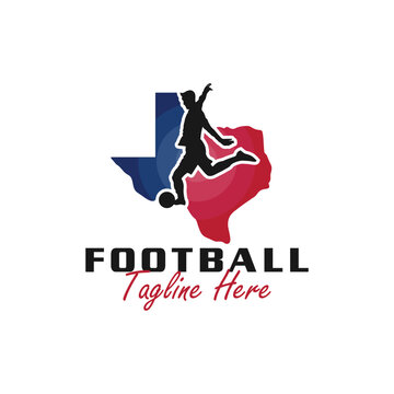 texas football sports vector illustration logo