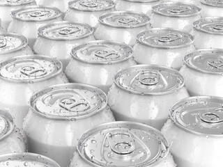 Drink cans background