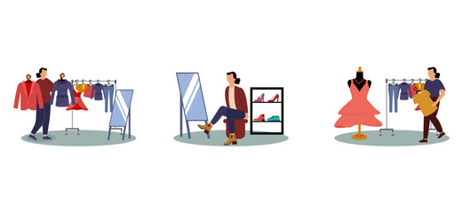 Fashion Style Flat Bundle Design