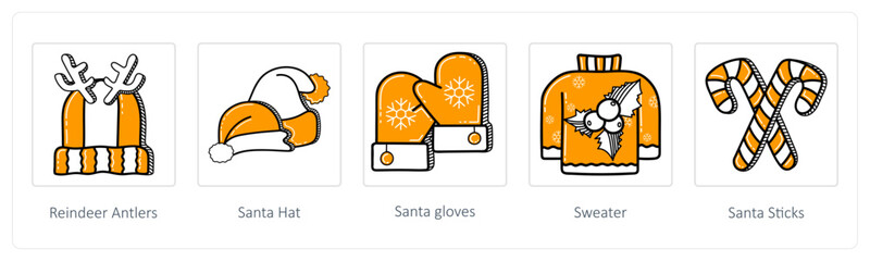 reindeer antelers, santa hat