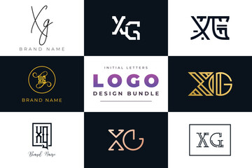 Initial letters XG Logo Design Bundle