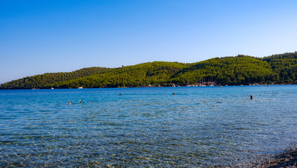 Akbuk bay, where green and blue are together. Akyaka, Mugla, Turkey.