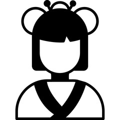 Chinese woman which can easily edit or modify

