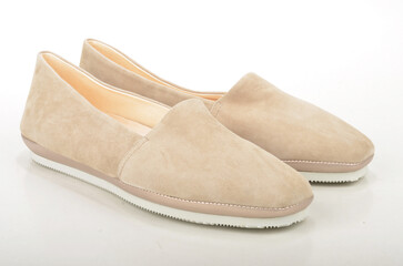 pair of brown shoes