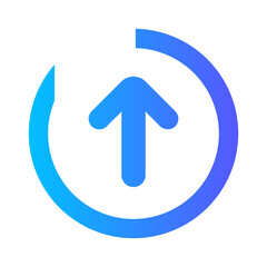 upload gradient icon