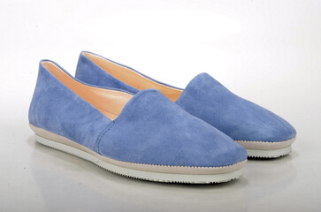 pair of blue shoes