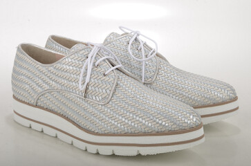 shoes on white background