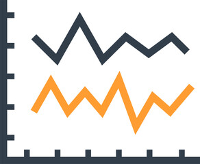 Graph chart icon, Business element graphic design.