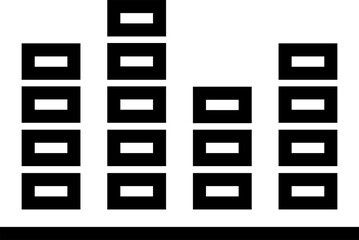 Business graph or Chart diagram, Linear icon.