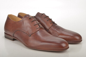brown leather shoes