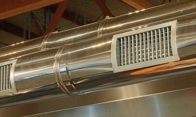 steel tube with large nozzle for the air outlet of the air conditioning system