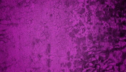 A textured purple concrete wall with a prominent vertical crack. 