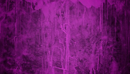 old wall background in purple tones, peeling surface of wall in the form of abstract art, old wall shabby and mossy