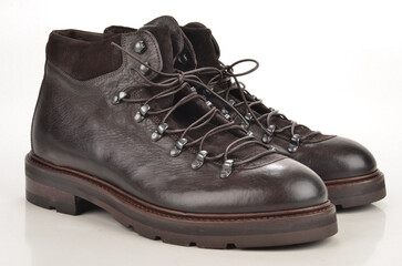 black leather boots