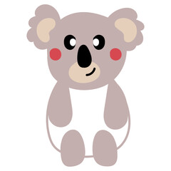 Cute Koala Hand Drawn Childish Vector illustration