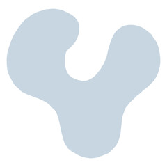 Organic Blob Outline Shape Element