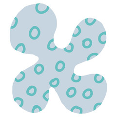 Organic Blob Outline Shape Element