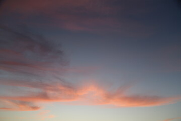 Naklejka na ściany i meble sunset in the sky evening background 