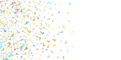 Question marks Quiz doubt survey faq public poll.