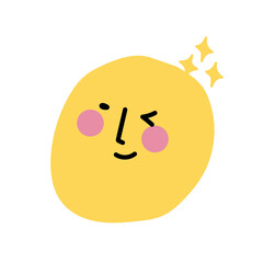 Mood Emotion cute face cartoon 