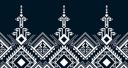 abstract ethnic pattern seamless design line white Aztec geometric background EP.98